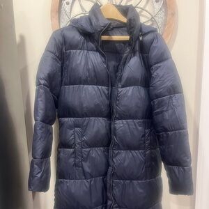Full length women puffer coat
